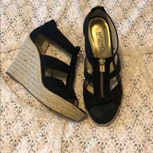 Black Michael Kors Wedges